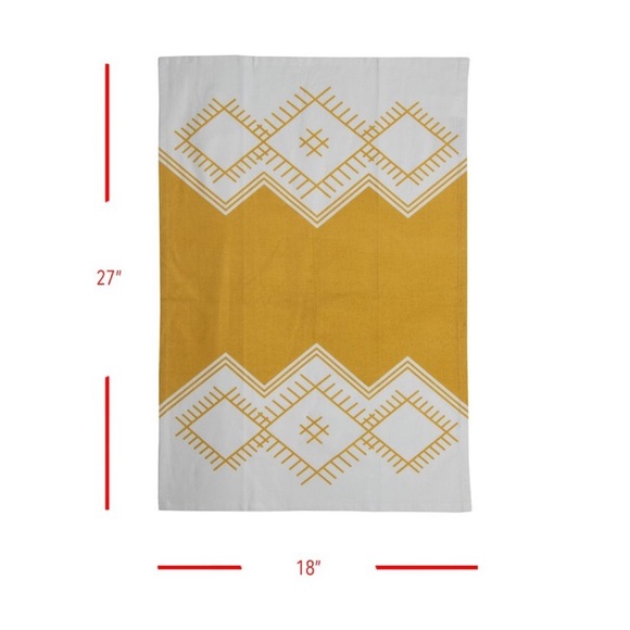 Foreside Home & Garden Set of 3 Abstract/Plaid Woven Kitchen Tea Towels 18”x27” - Picture 10 of 10